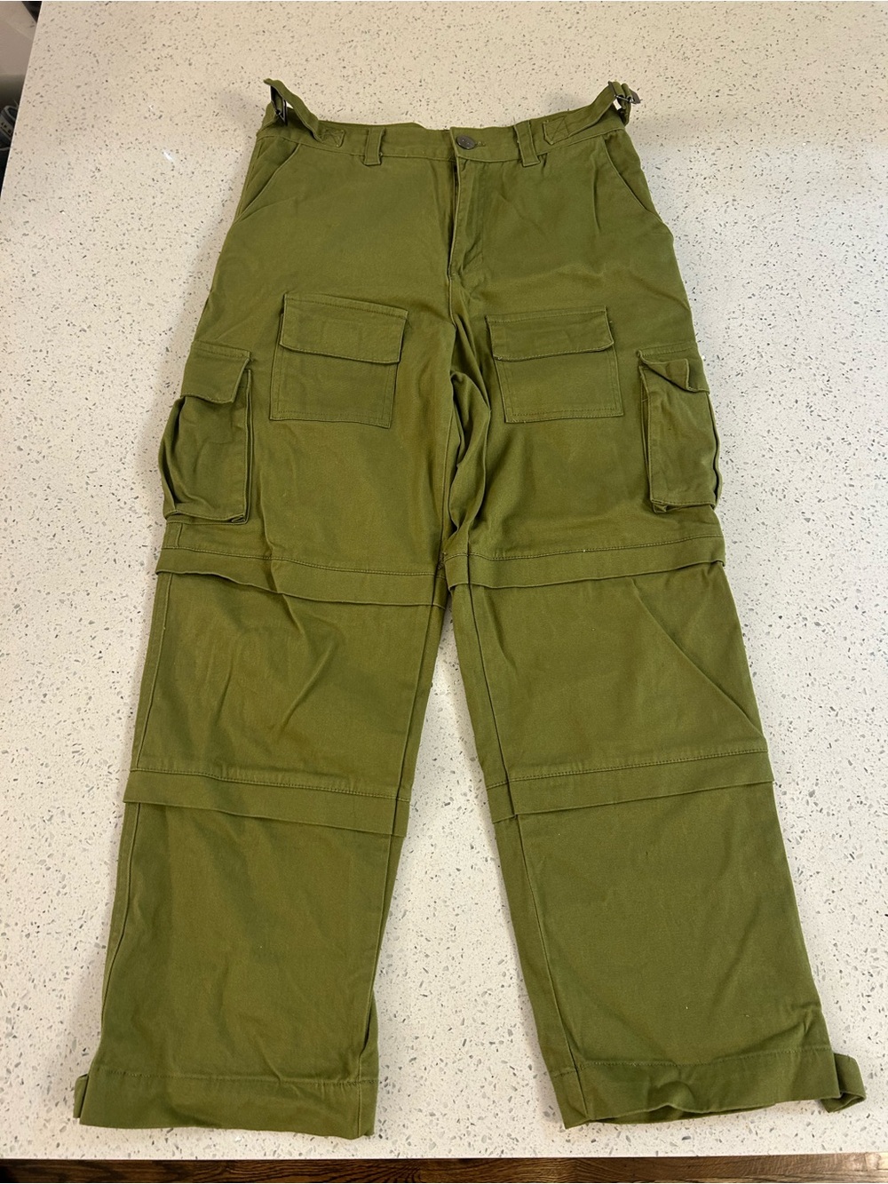 Olive Green Cargo Conversion Women’s Pants